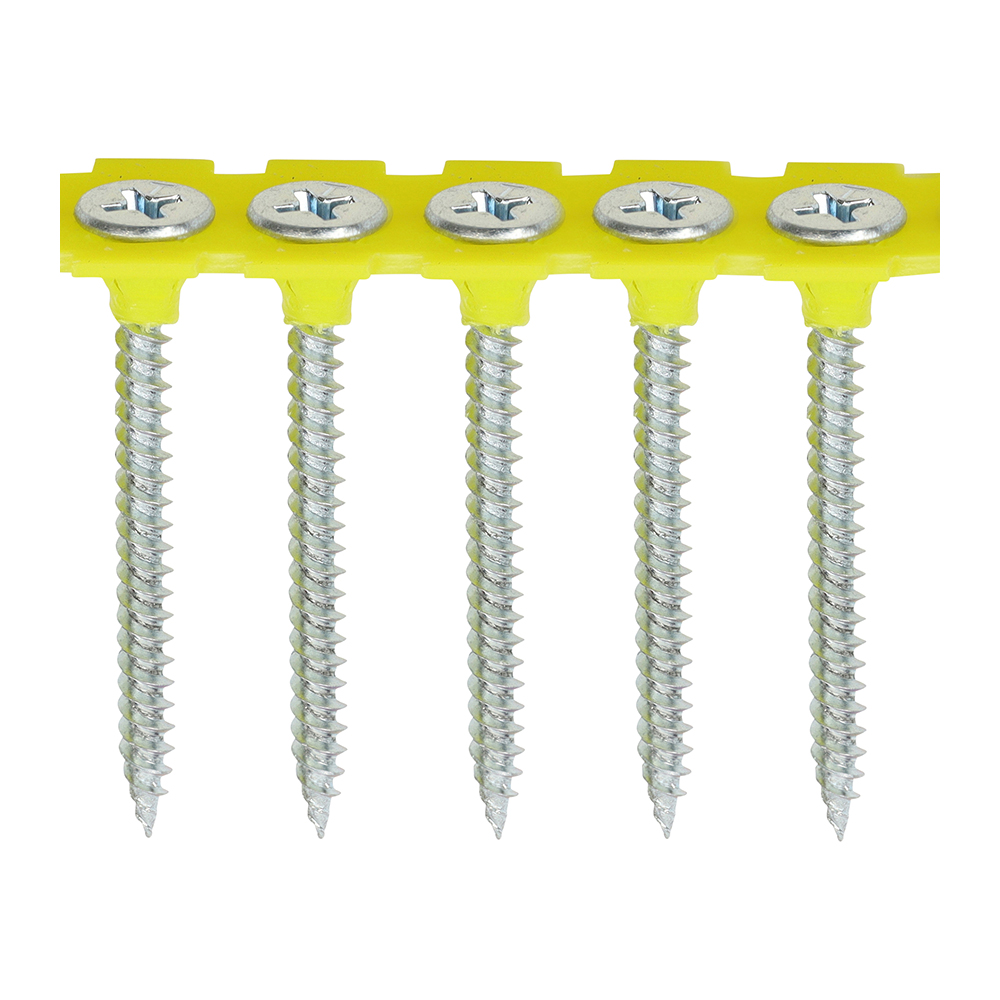 Collated Drywall Screws - PH - Bugle - Fine Thread - Zinc - 3.5x32