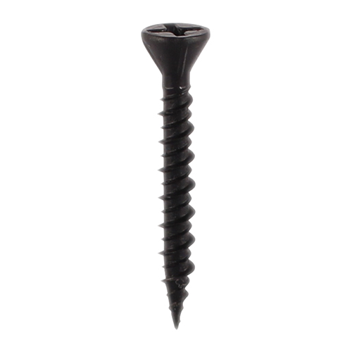 Drywall Dense Board Screws - PH - Reduced Countersunk - High-Low Thread - Black - 3.9x45