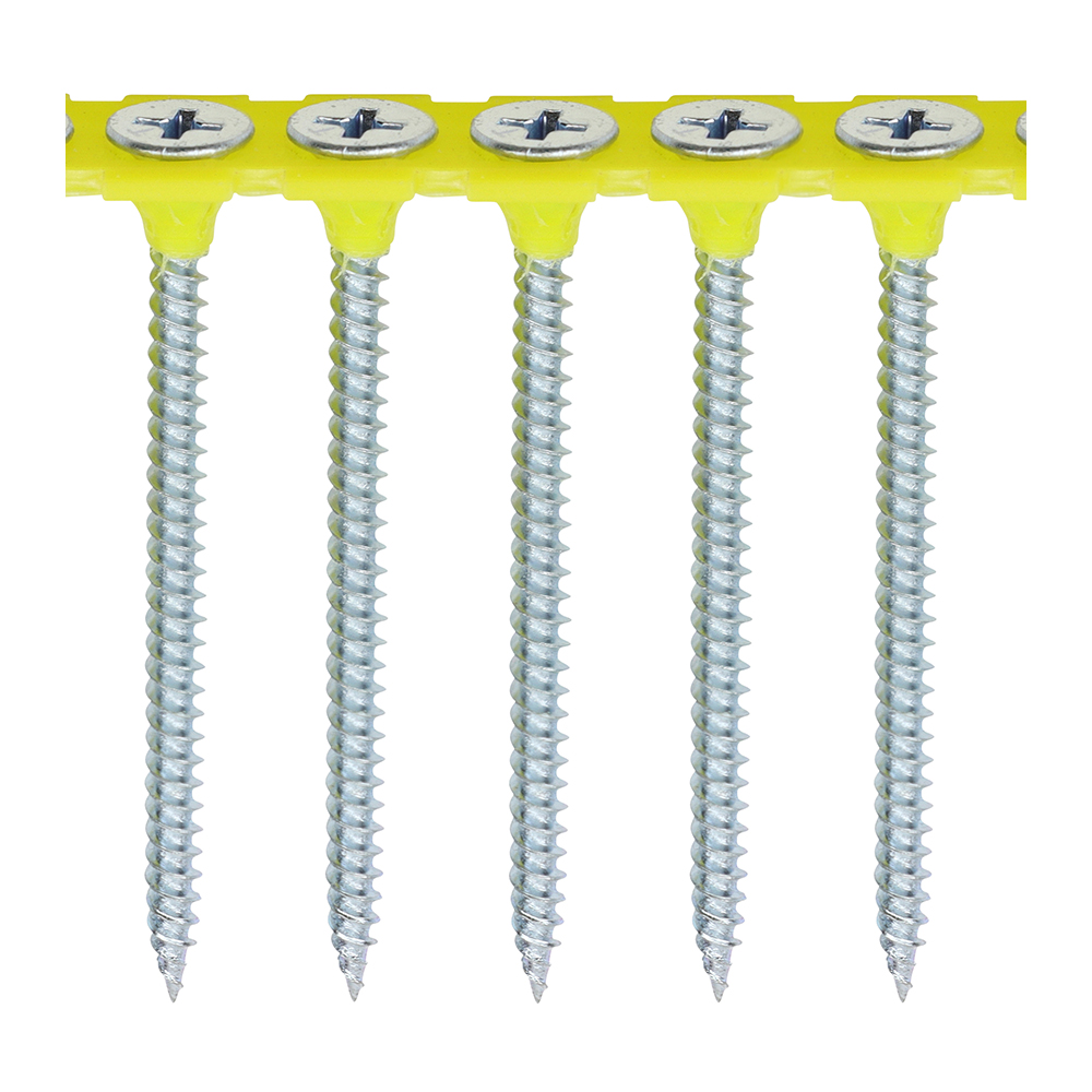 Collated Drywall Screws - PH - Bugle - Fine Thread - Zinc - 3.5x55