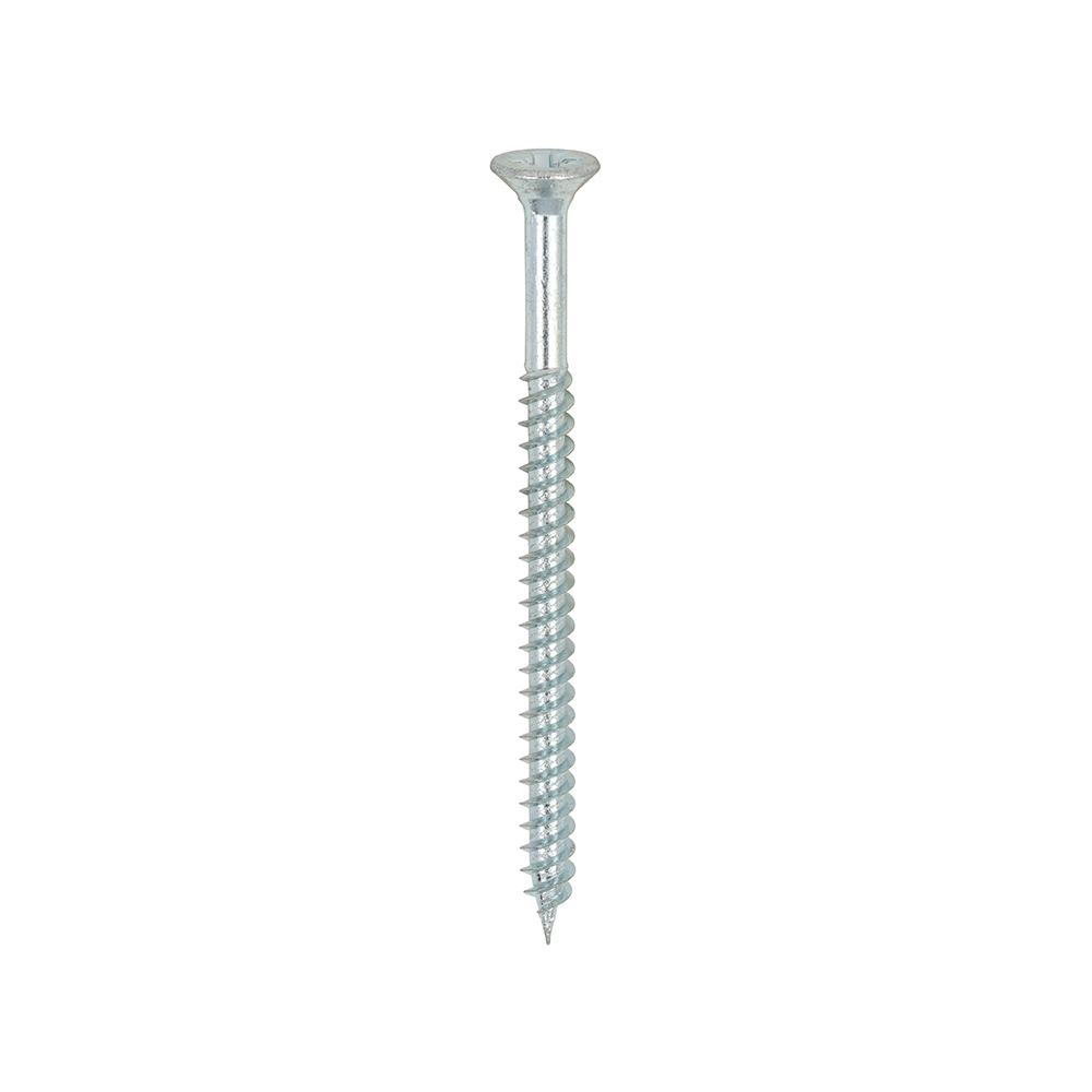 Twin-Threaded Woodscrews - PZ - Double Countersunk - Zinc - 6x2