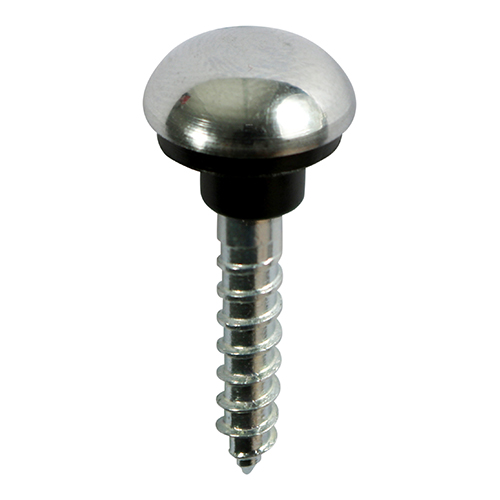 Mirror Hanging Screws - Zinc - Chrome Dome - 8x1