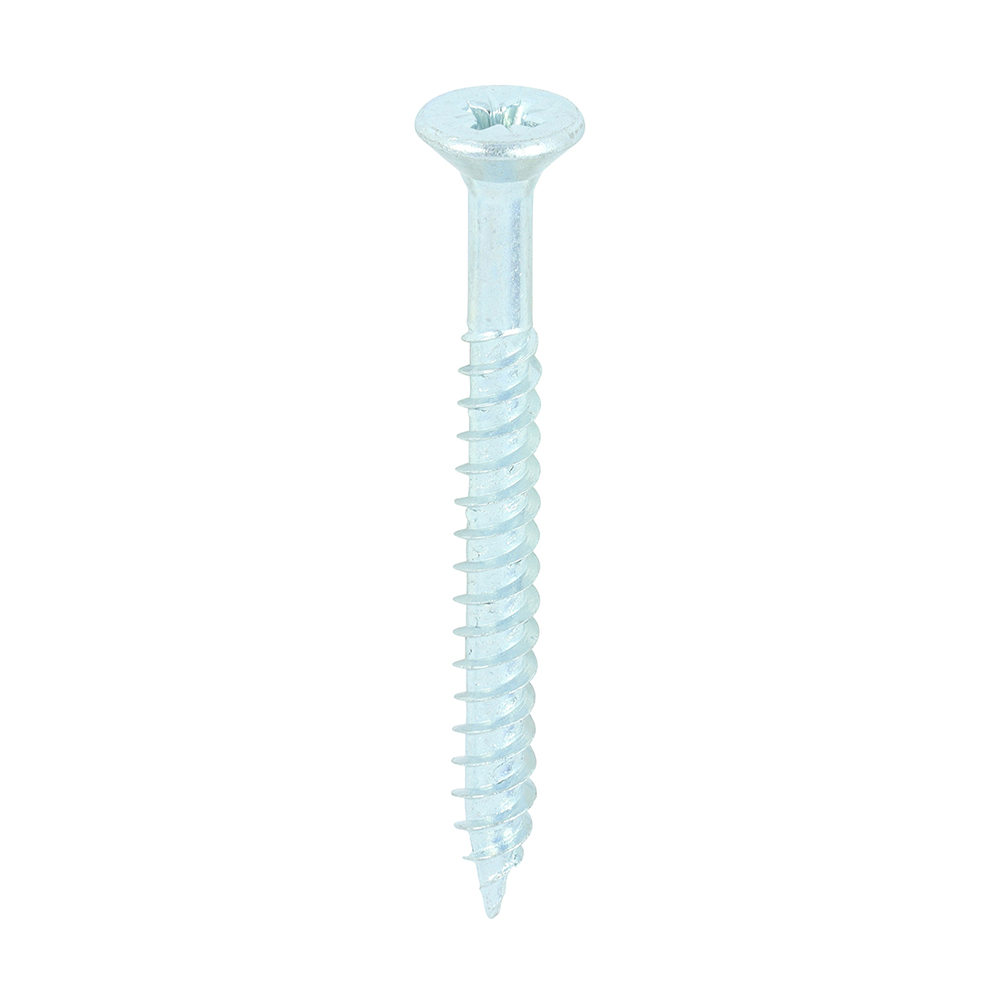 Twin-Threaded Woodscrews - PZ - Double Countersunk - Zinc - 10x2