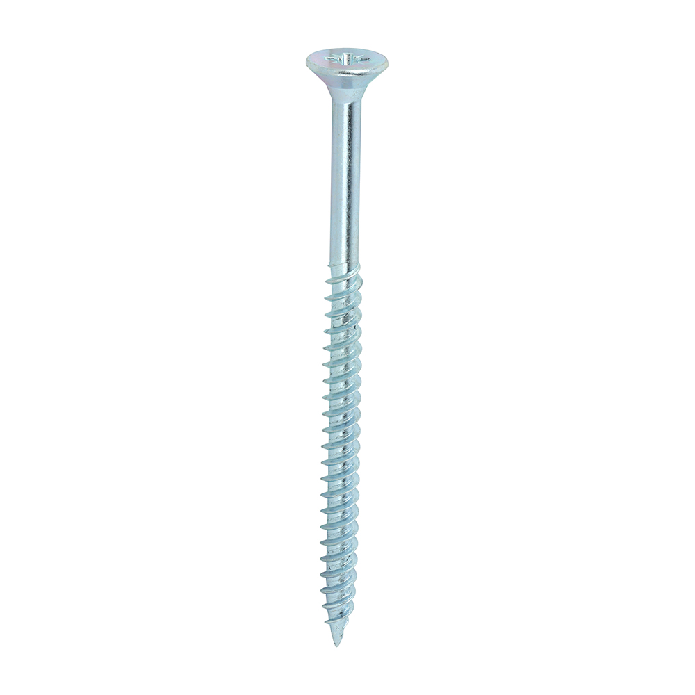 Twin-Threaded Woodscrews - PZ - Double Countersunk - Zinc - 10x3 (100)