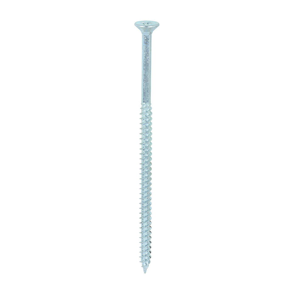 Twin-Threaded Woodscrews - PZ - Double Countersunk - Zinc - 10x4