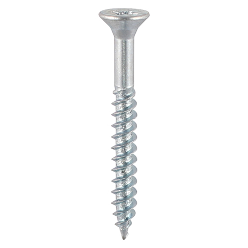 Twin-Threaded Woodscrews - PZ - Double Countersunk - Zinc - 12x3 (100)