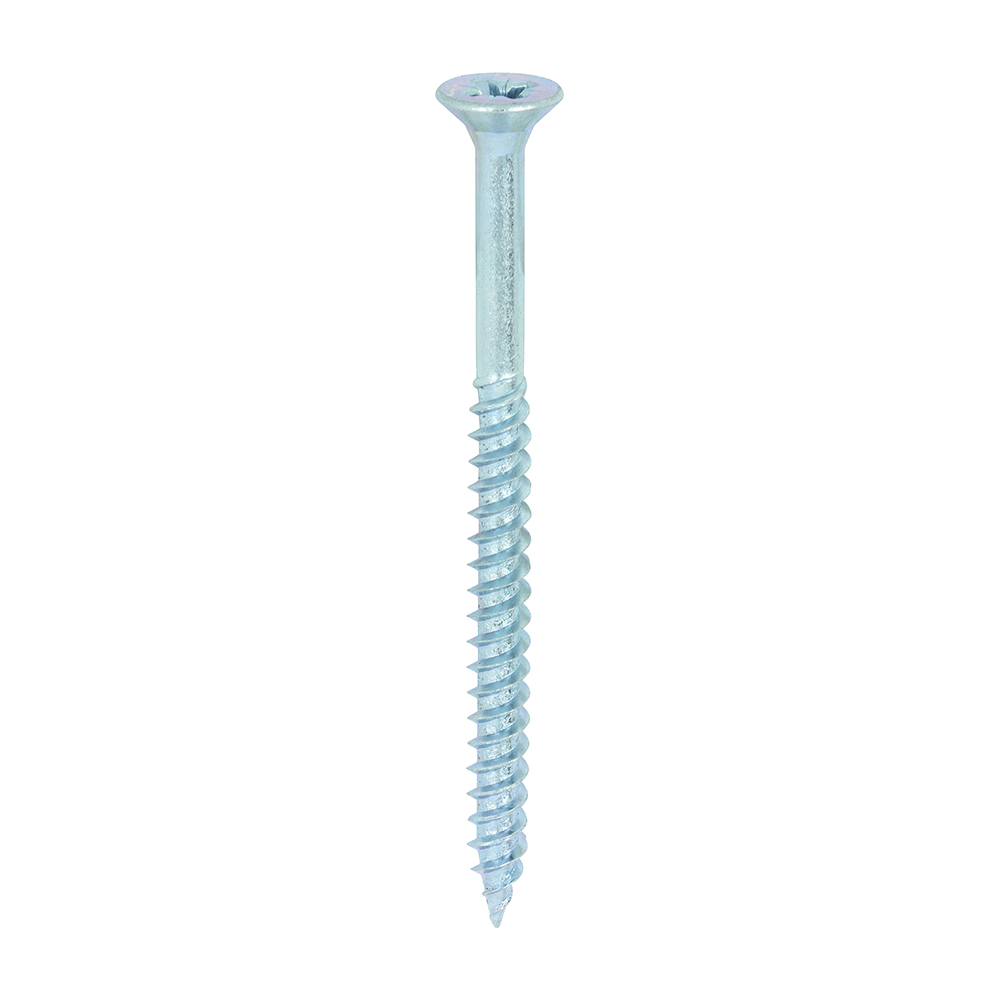 Twin-Threaded Woodscrews - PZ - Double Countersunk - Zinc - 12x3