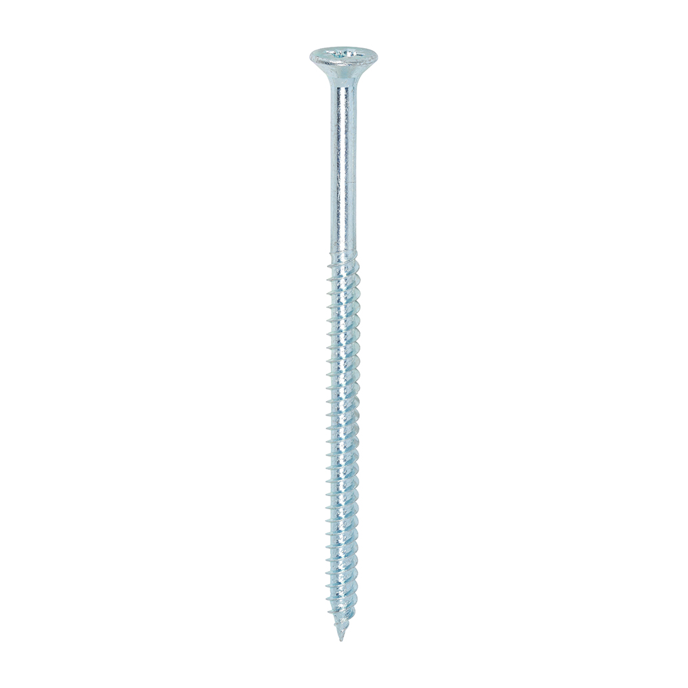 Twin-Threaded Woodscrews - PZ - Double Countersunk - Zinc - 12x4