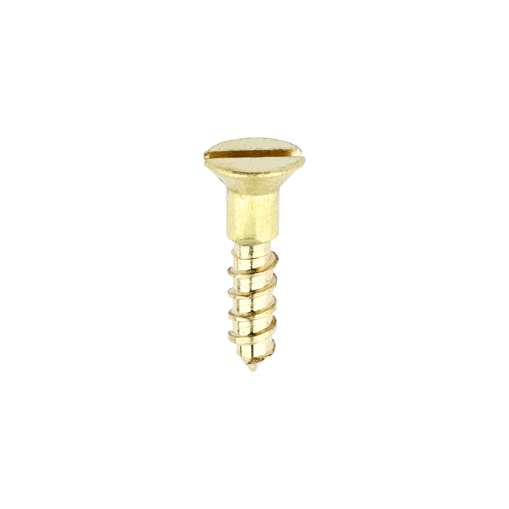 Solid Brass Timber Screws - SLOT - Countersunk - 2x3/8