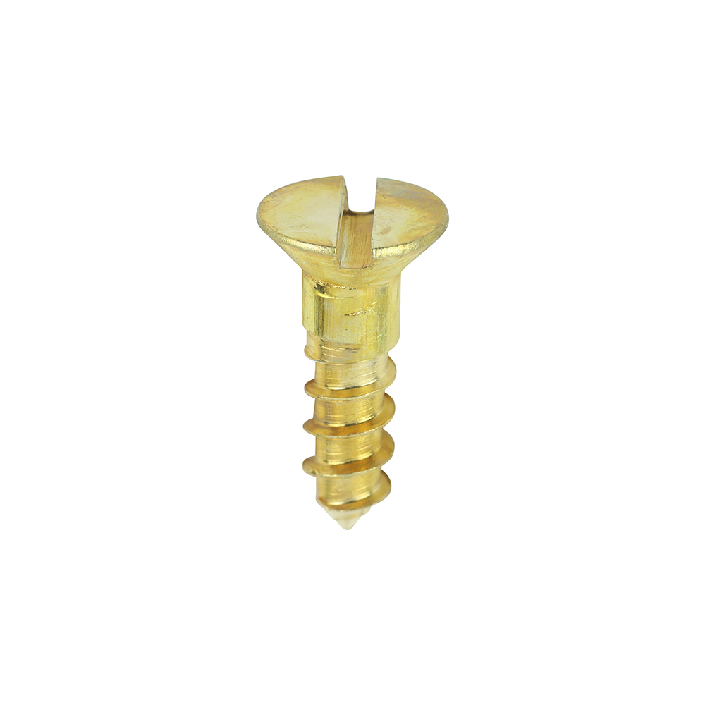 Solid Brass Timber Screws - SLOT - Countersunk - 6x1/2