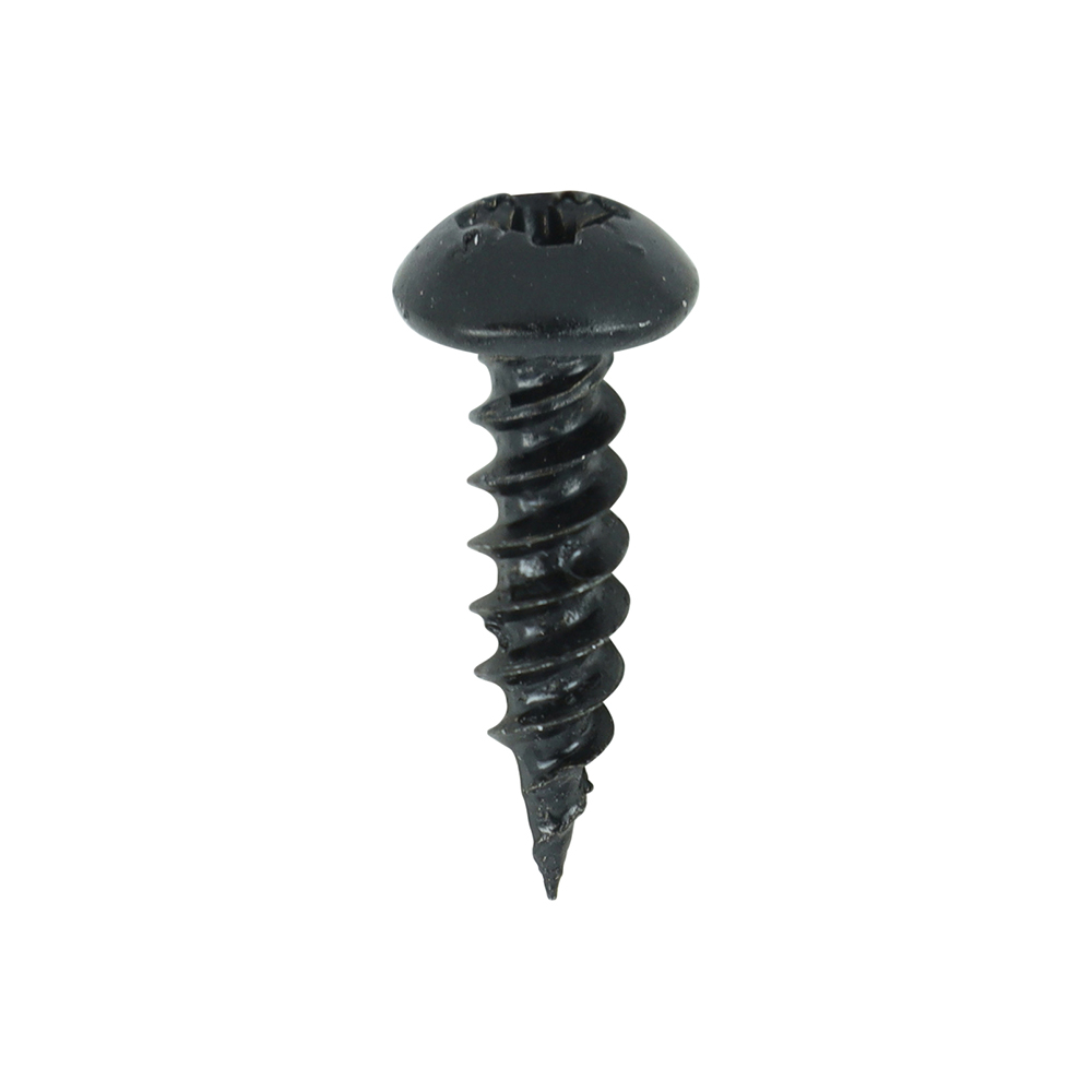 Blackjax Woodscrews - PZ - Round - Black Organic - 8x5/8