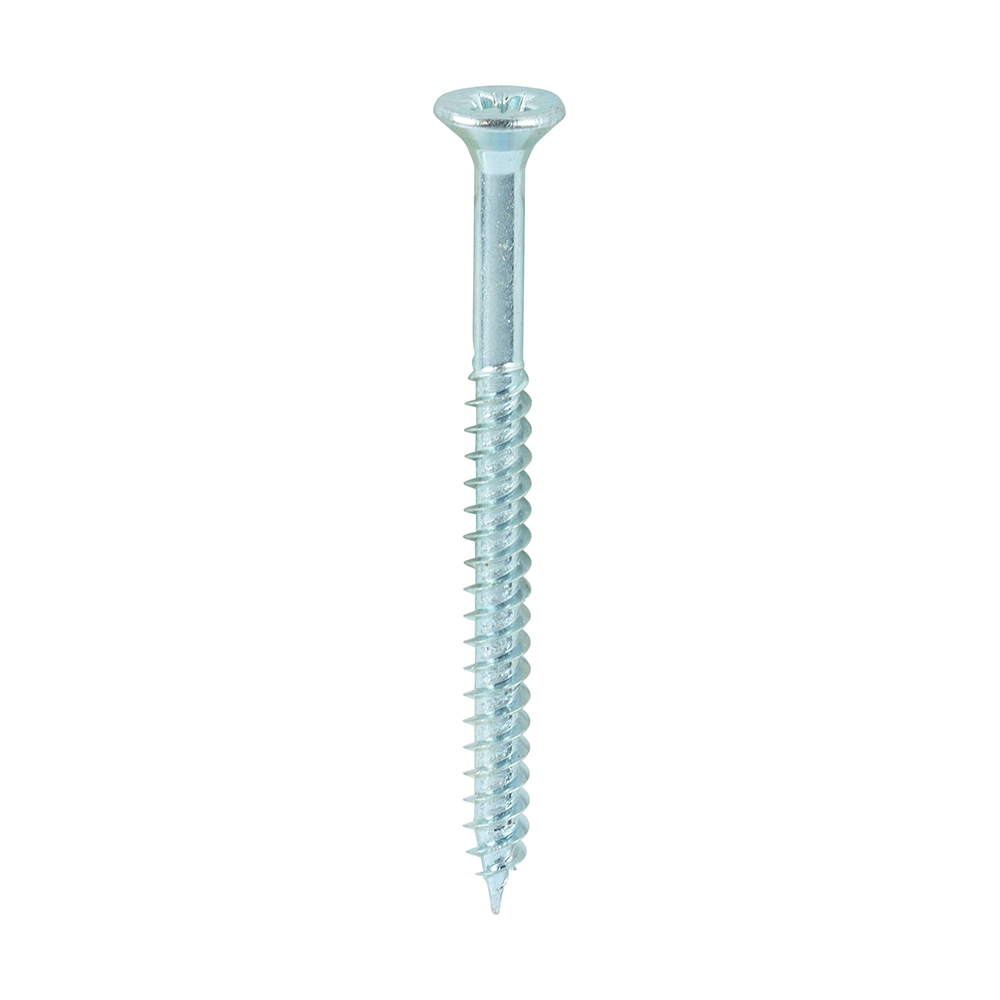 Twin-Threaded Woodscrews - PZ - Double Countersunk - Zinc - 6x13/4