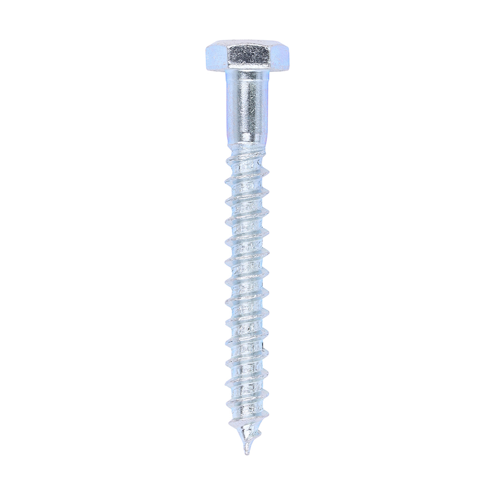 Coach Screws - Hex - Zinc - 6.0x50