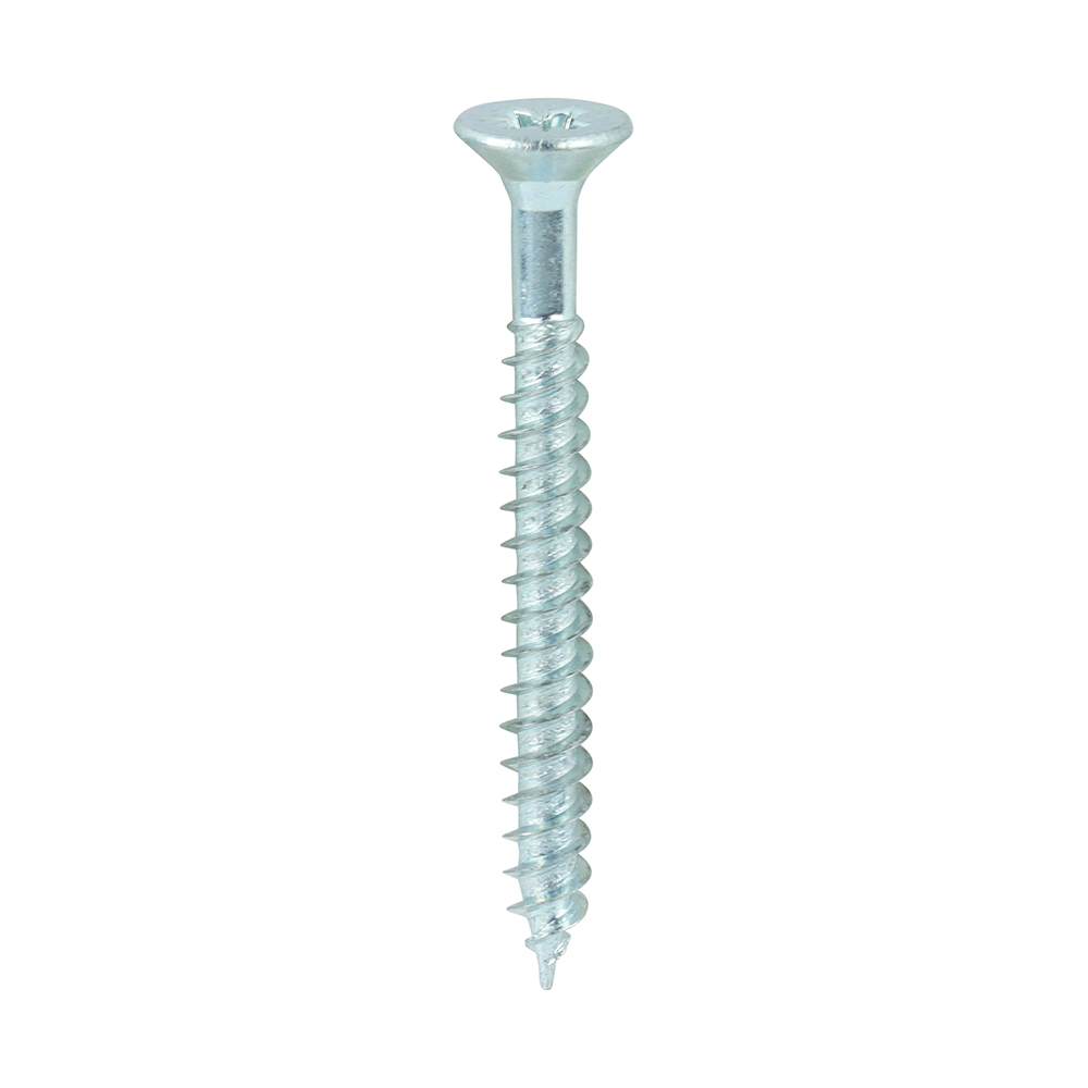 Twin-Threaded Woodscrews - PZ - Double Countersunk - Zinc - 7x11/2