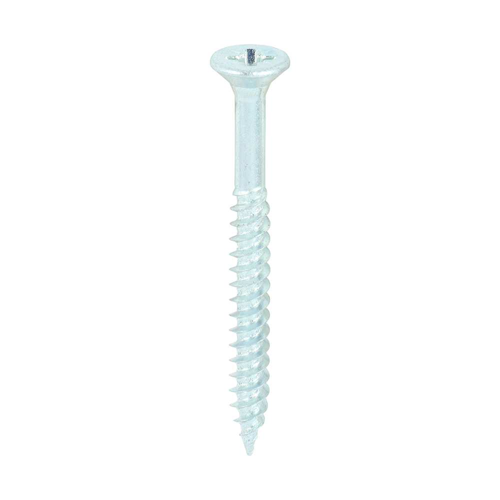 Twin-Threaded Woodscrews - PZ - Double Countersunk - Zinc - 8x13/4