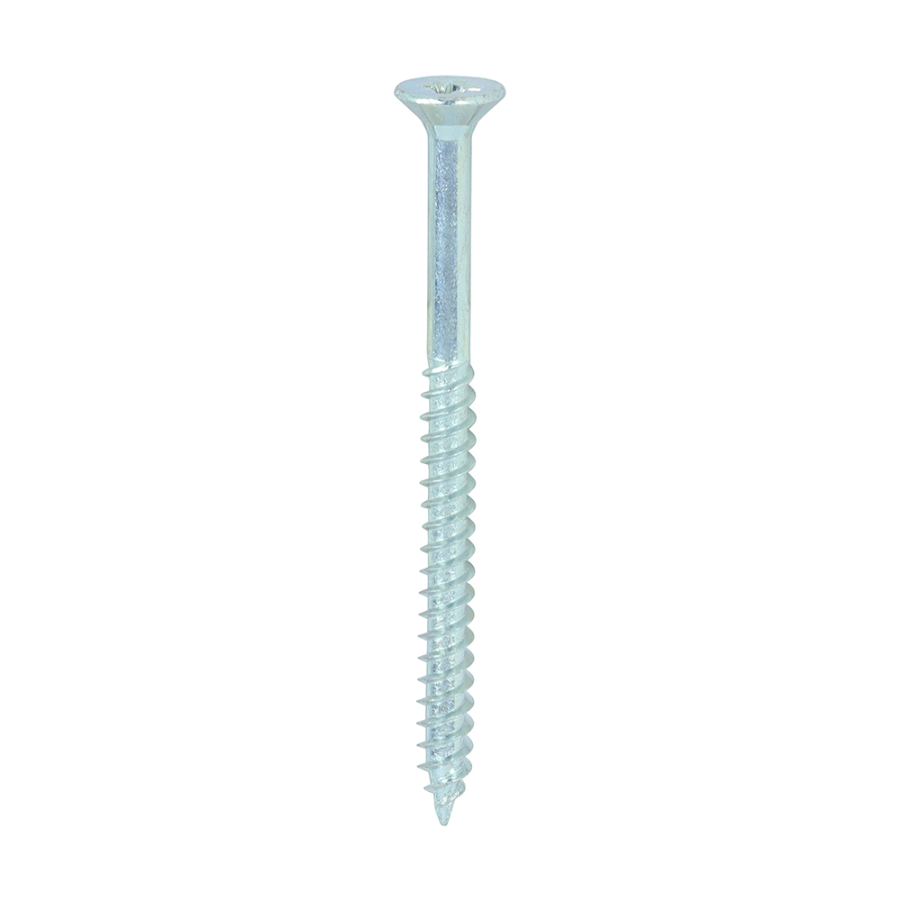 Twin-Threaded Woodscrews - PZ - Double Countersunk - Zinc - 8x21/4