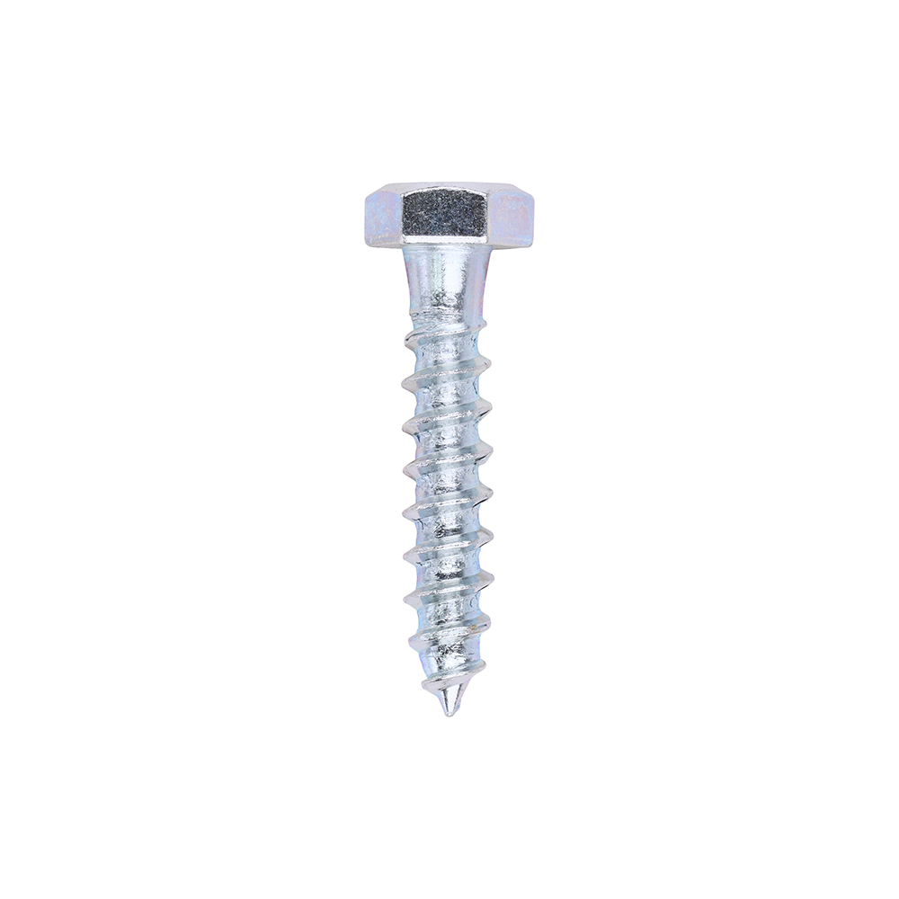Coach Screws - Hex - Zinc - 8.0x40