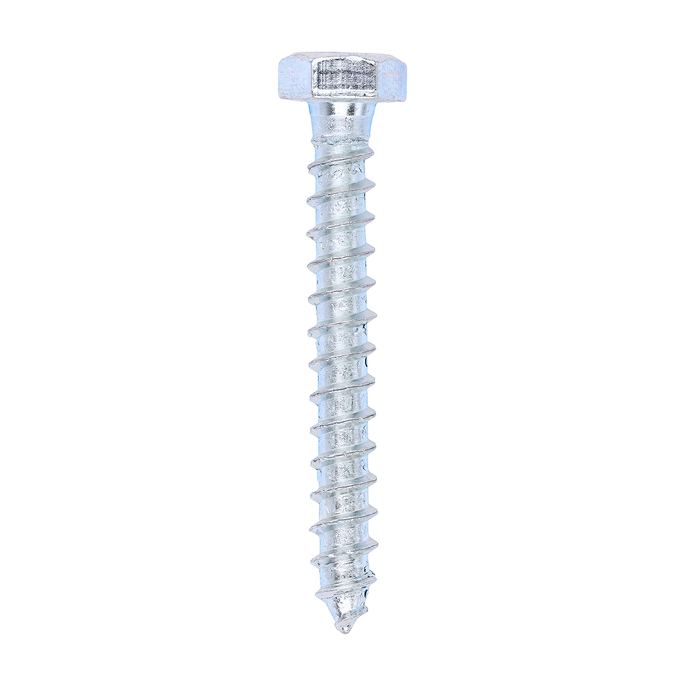 Coach Screws - Hex - Zinc - 8.0x60