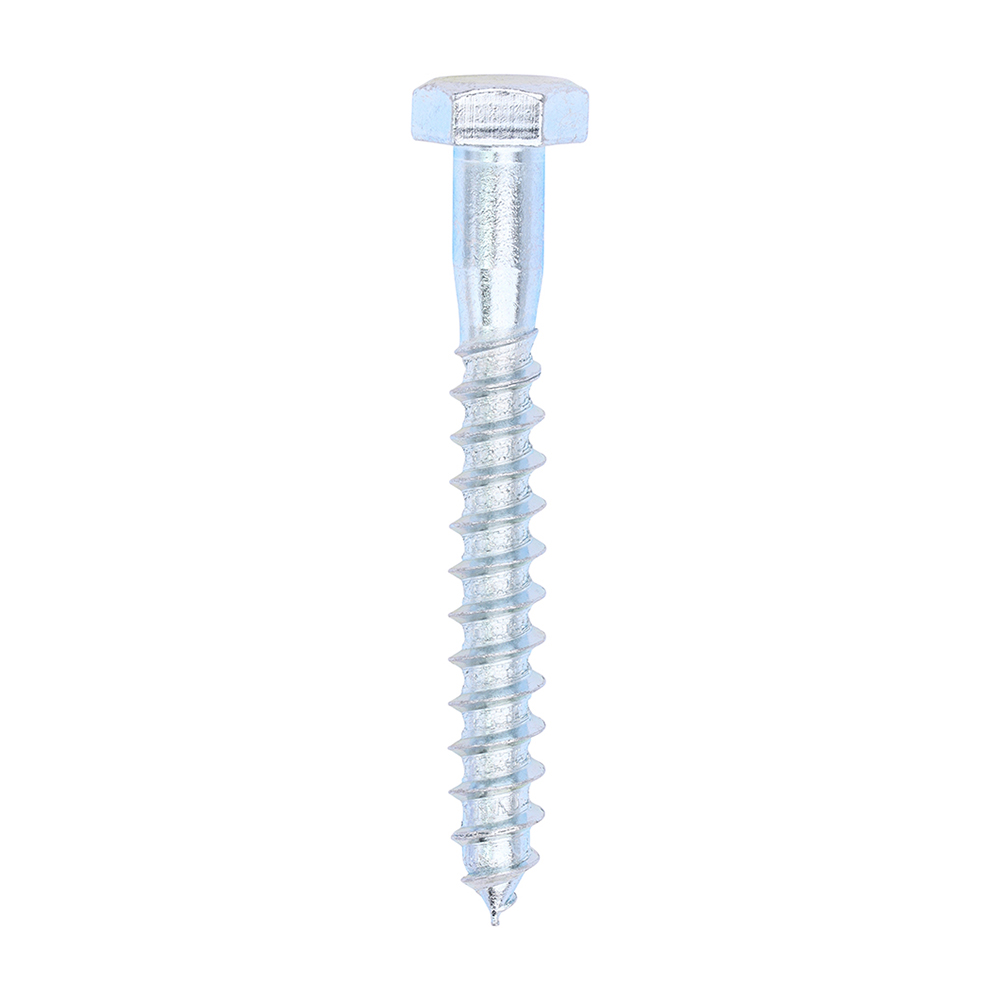 Coach Screws - Hex - Zinc - 8.0x65