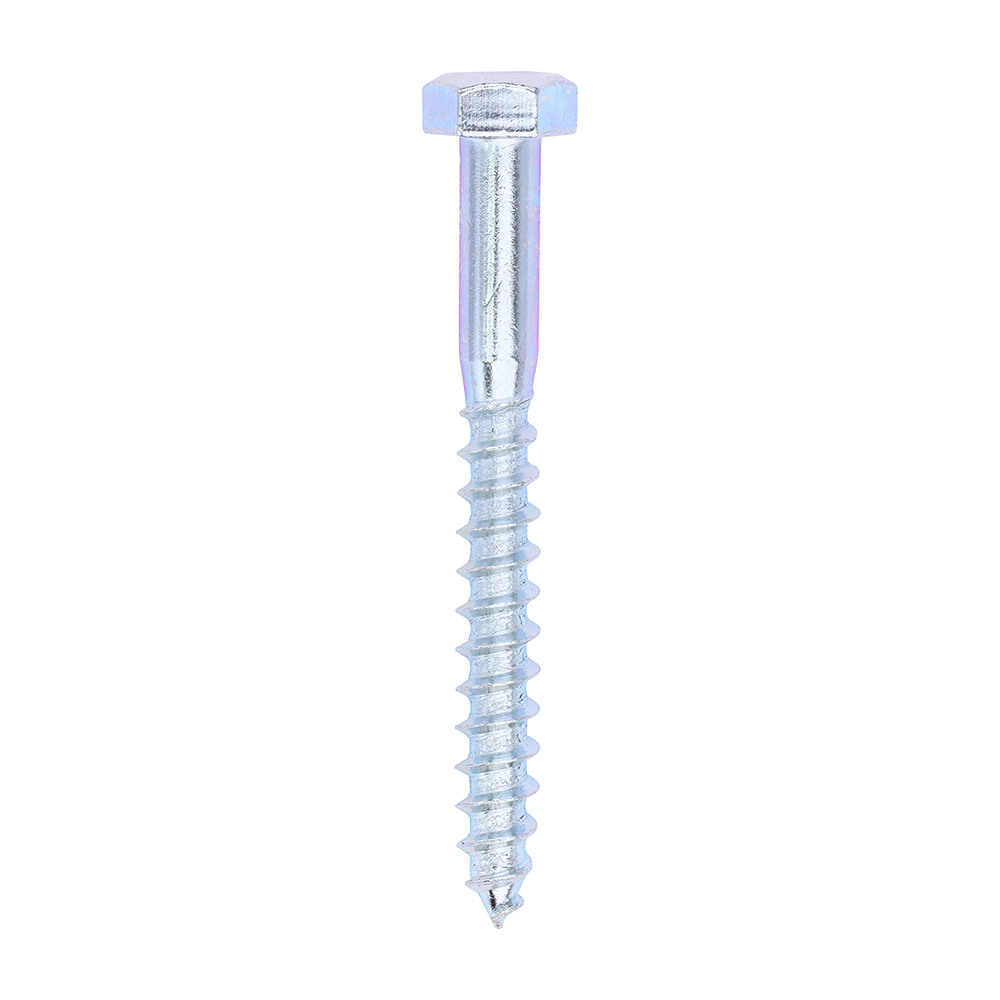 Coach Screws - Hex - Zinc - 8.0x75