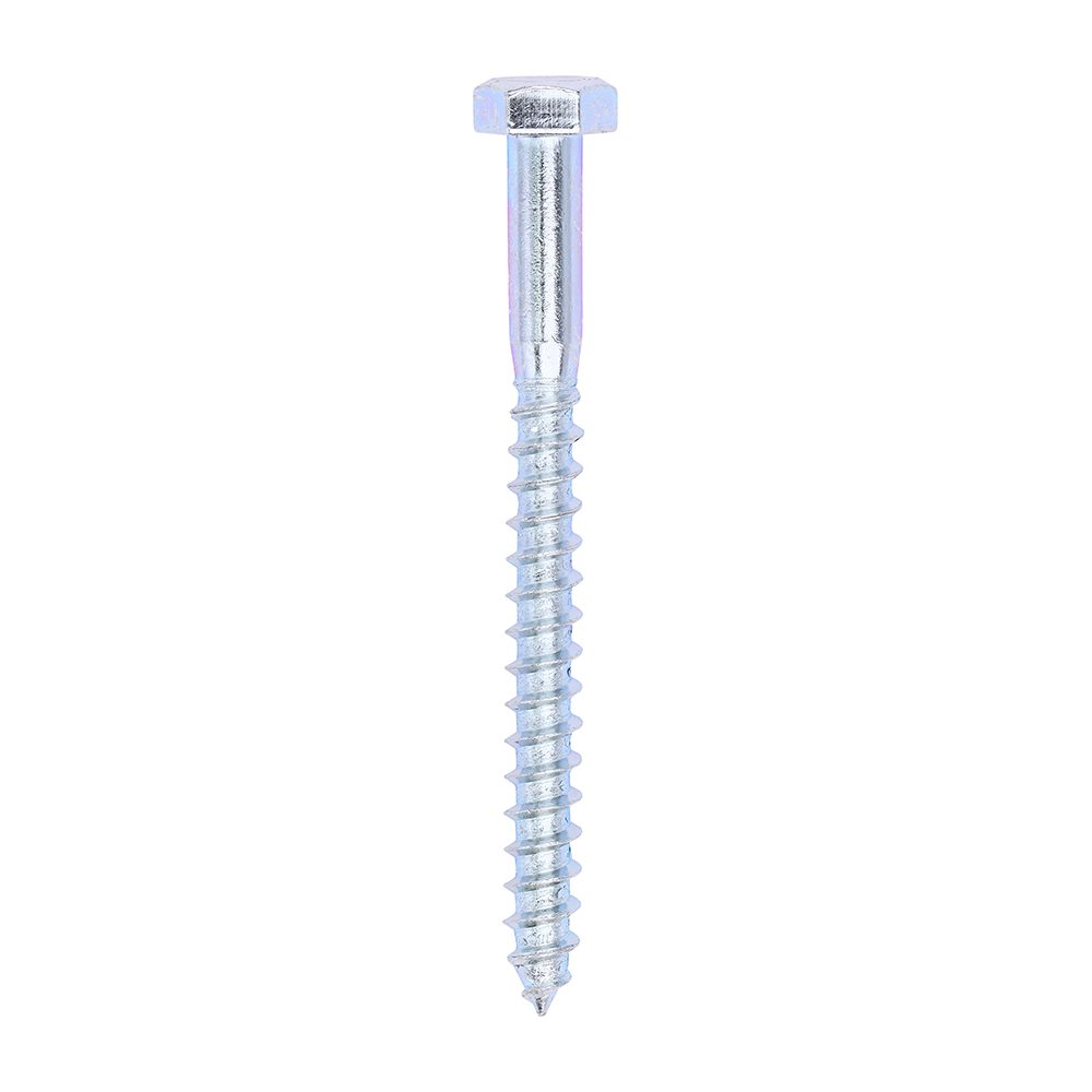 Coach Screws - Hex - Zinc - 8.0x90