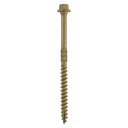 Timber Frame Construction & Landscaping Screws - Hex - Exterior - Green Organic - 6.7x100