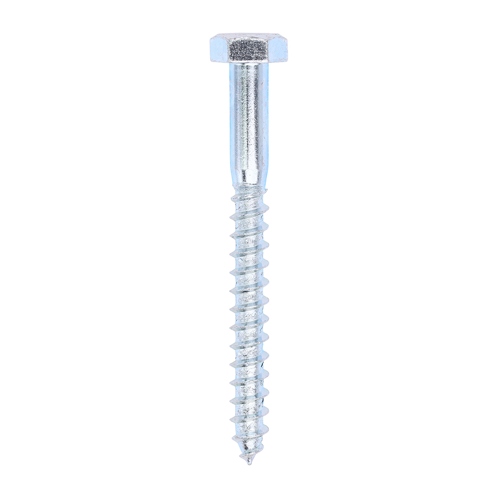 Coach Screws - Hex - Zinc - 10.0x100