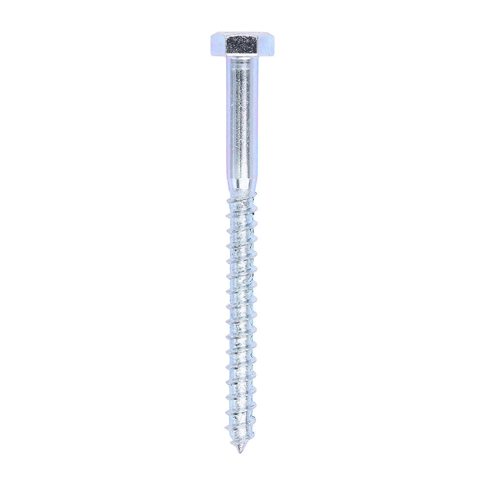 Coach Screws - Hex - Zinc - 10.0x120