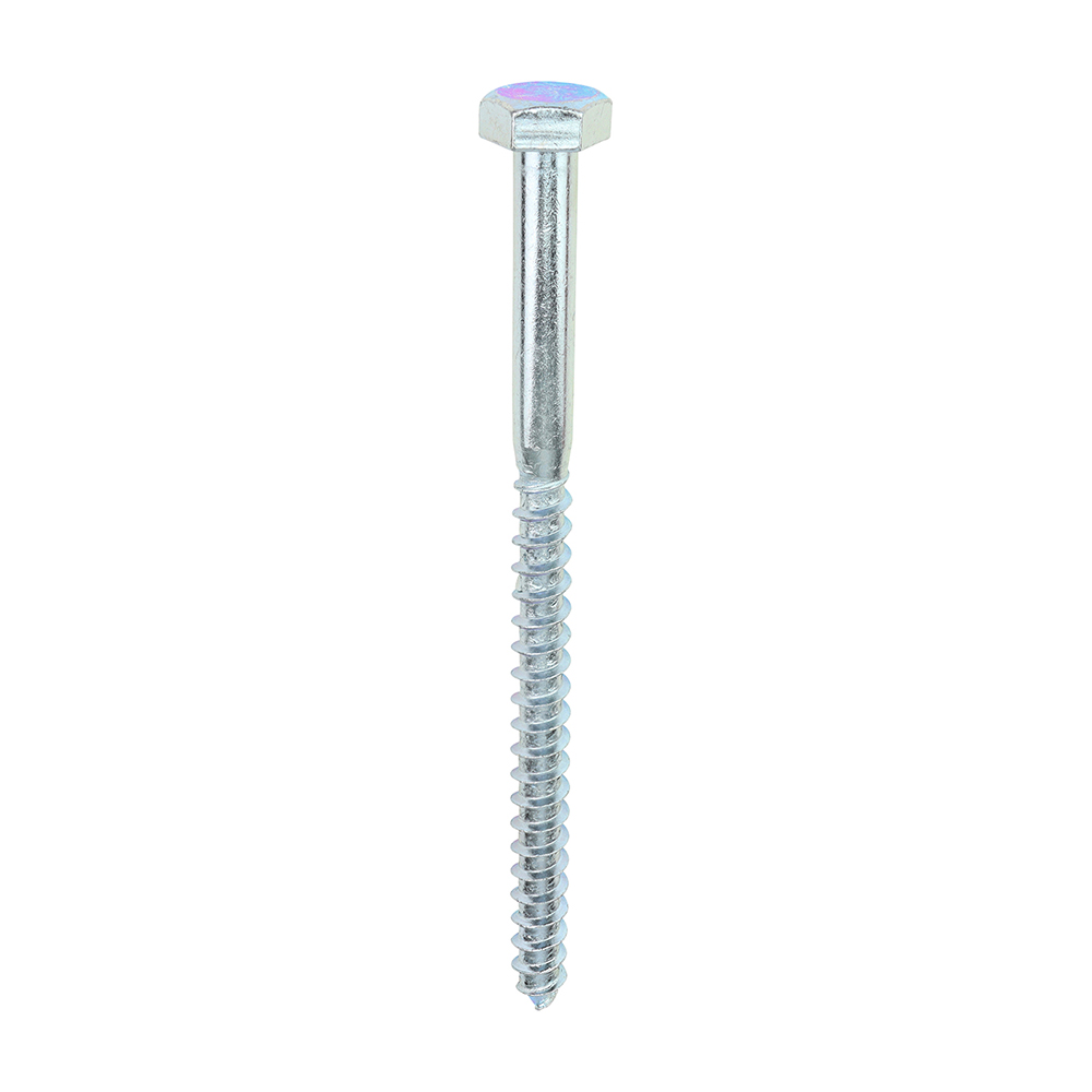 Coach Screws - Hex - Zinc - 10.0x150