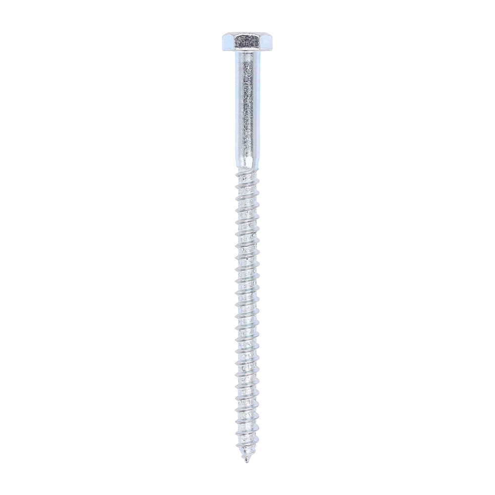 Coach Screws - Hex - Zinc - 10.0x160