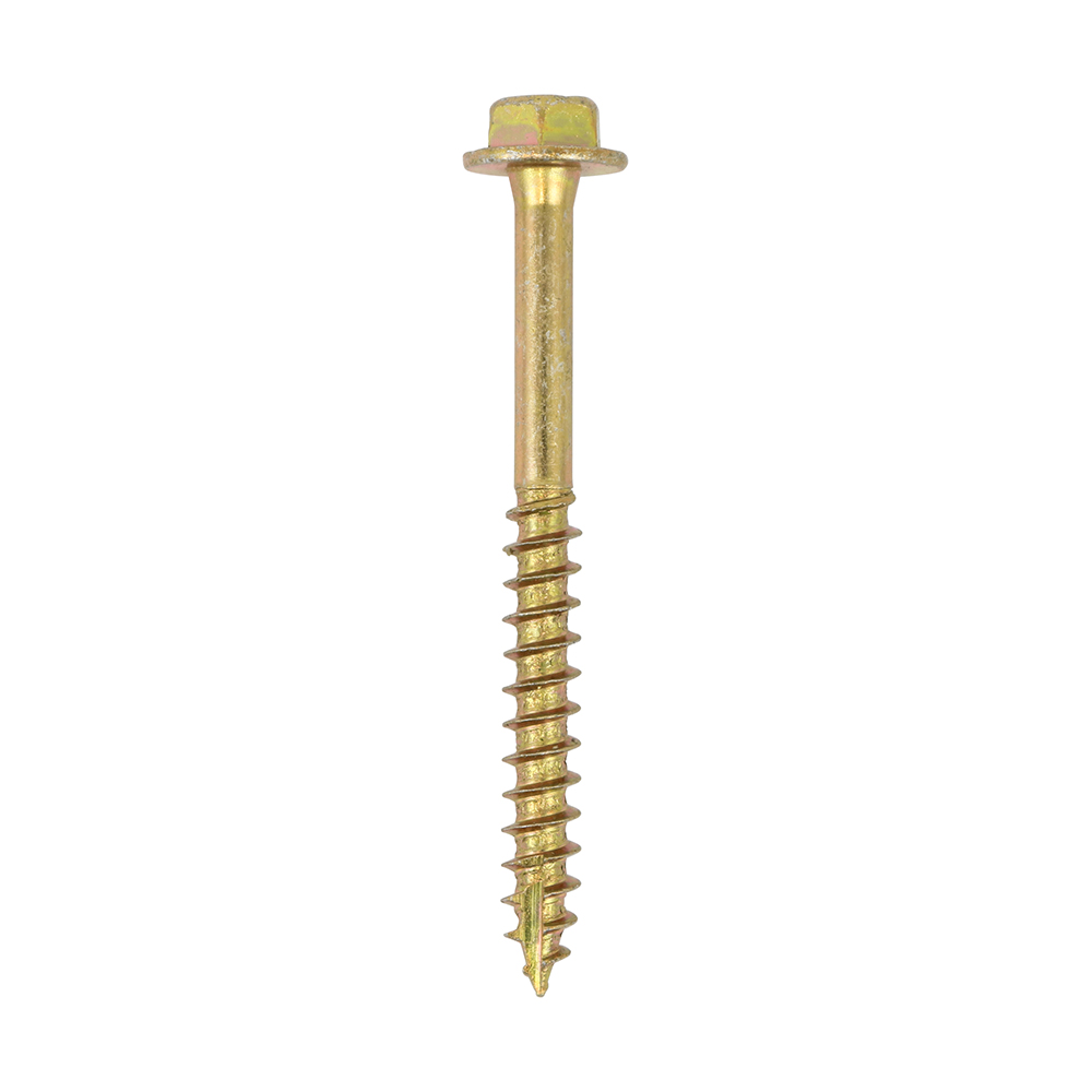 Advanced Coach Screws - Hex Flange - Yellow - 10.0x160