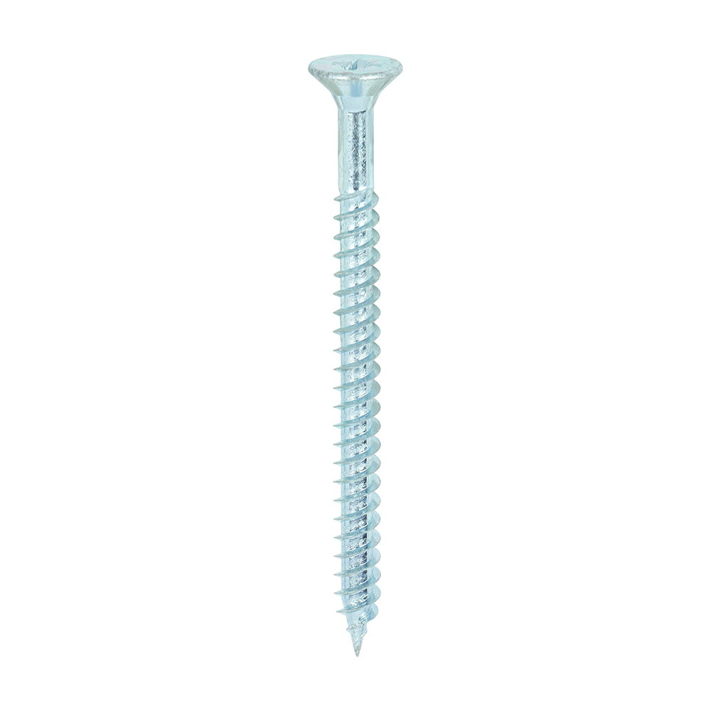 Twin-Threaded Woodscrews - PZ - Double Countersunk - Zinc - 10x21/2