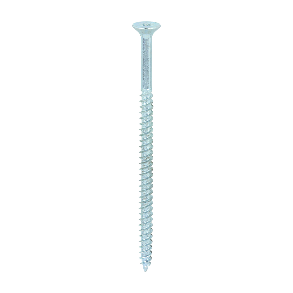 Twin-Threaded Woodscrews - PZ - Double Countersunk - Zinc - 10x31/2