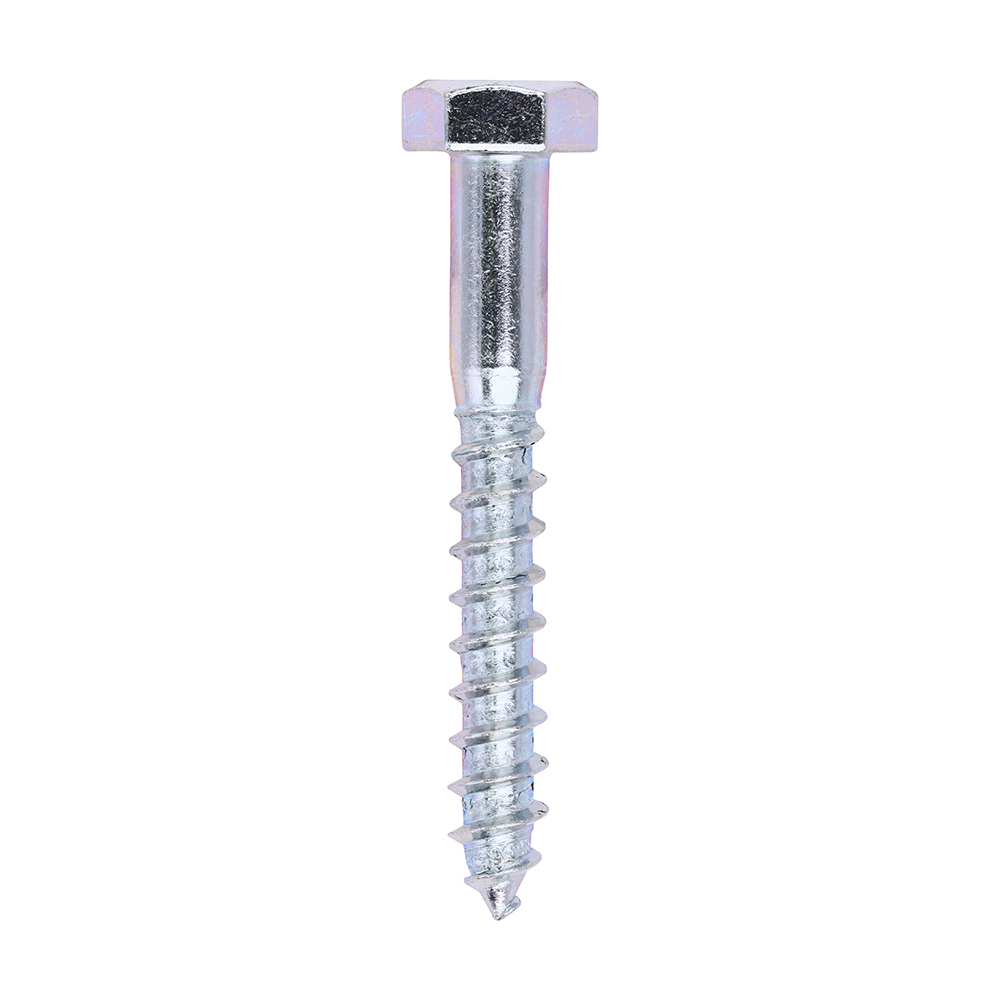 Coach Screws - Hex - Zinc - 10.0x75