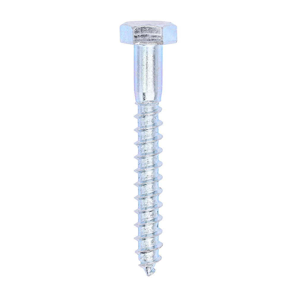 Coach Screws - Hex - Zinc - 10.0x80