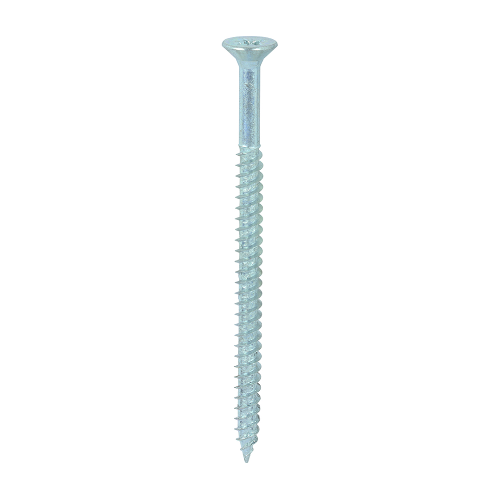Twin-Threaded Woodscrews - PZ - Double Countersunk - Zinc - 12x31/2