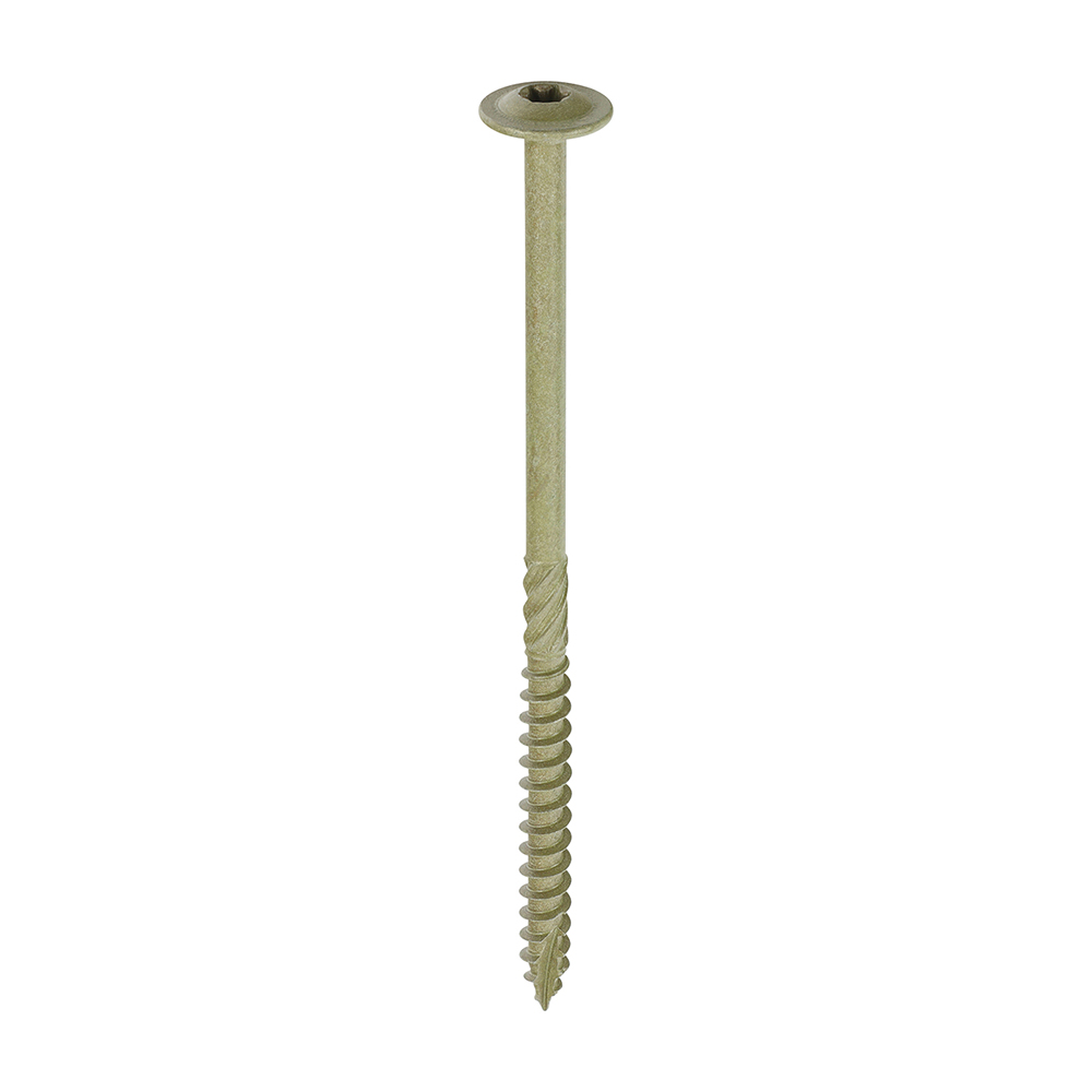 Timber Frame Construction & Landscaping Screws - Wafer - Exterior - Green Organic - 6.7x125