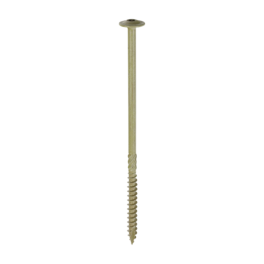Timber Frame Construction & Landscaping Screws - Wafer - Exterior - Green Organic - 6.7x150
