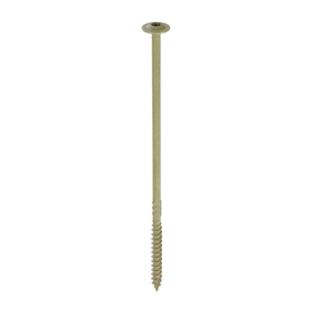 Timber Frame Construction & Landscaping Screws - Wafer - Exterior - Green Organic - 6.7x175