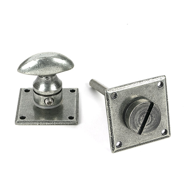 Pewter Diamond Bathroom Thumbturn