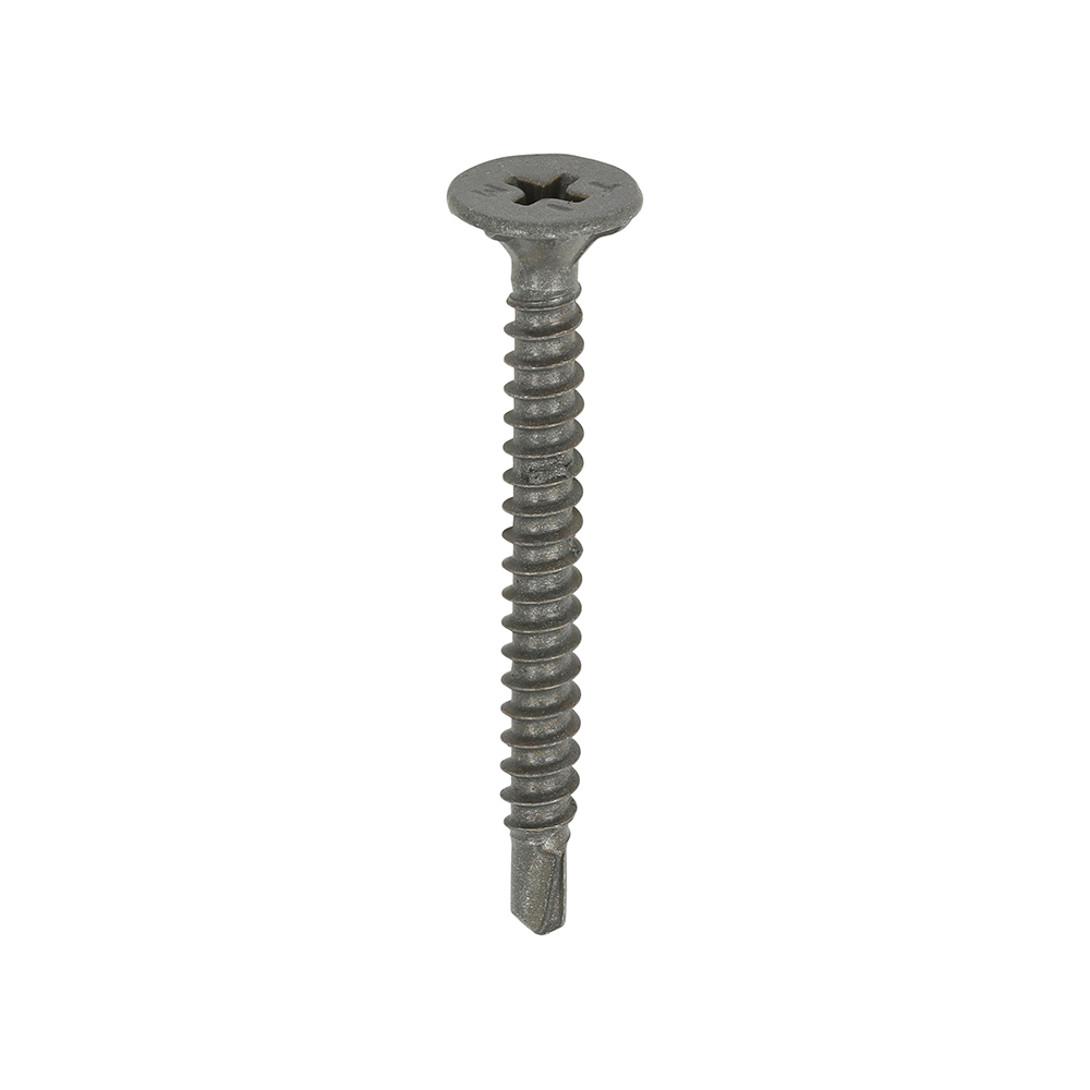 Drywall Construction Timber Stud Cement Board Screws - PH - Countersunk Wafer - Twin-Cut - Exterior - Silver Organic - 4.2x42 - Self Drilling
