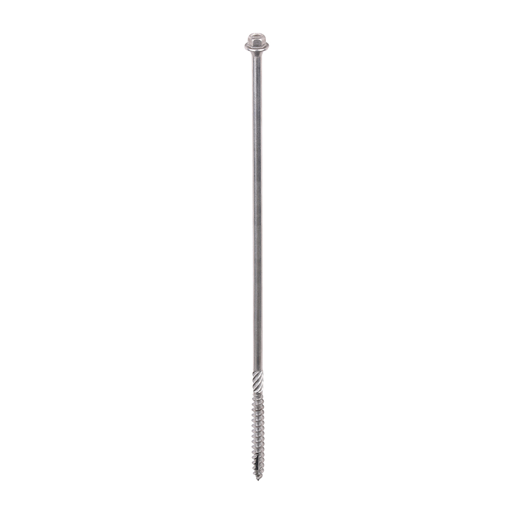 Timber Frame Construction & Landscaping Screws - Hex - A4 Stainless Steel - 6.7x250