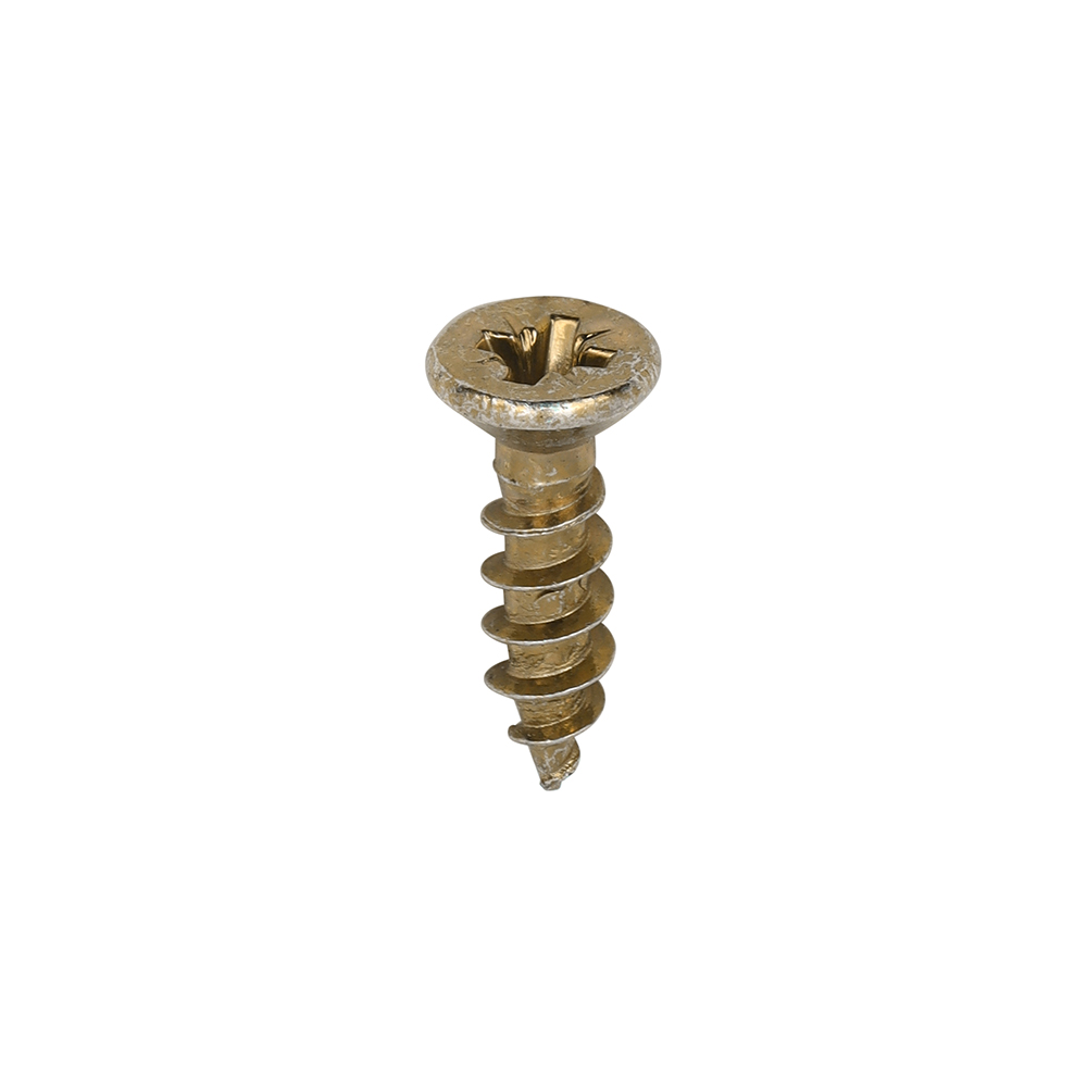Classic Multi-Purpose Hinge Screws - PZ - Countersunk - Yellow - 3.0x12