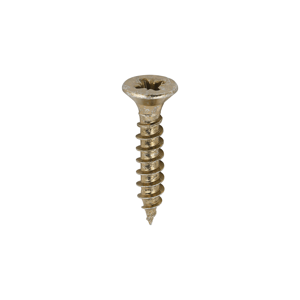 Classic Multi-Purpose Screws - PZ - Double Countersunk - Yellow - 3.0x16