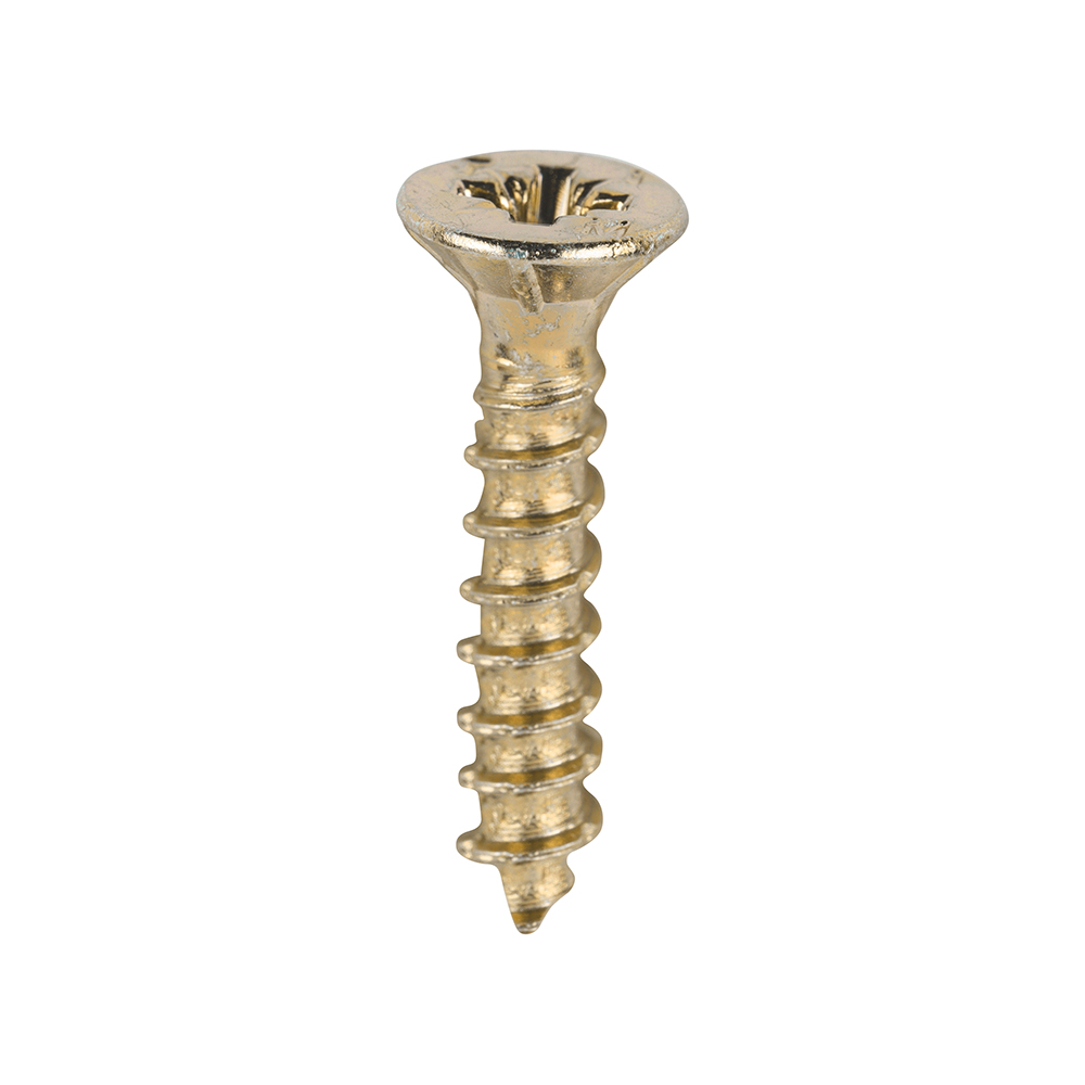 Velocity Premium Multi-Use Screws - PZ - Double Countersunk - Yellow - 3.0x16