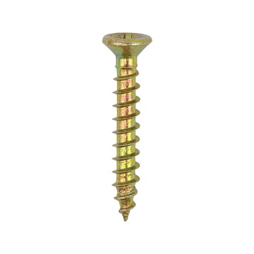 Classic Multi-Purpose Hinge Screws - PZ - Countersunk - Yellow - 3.0x20