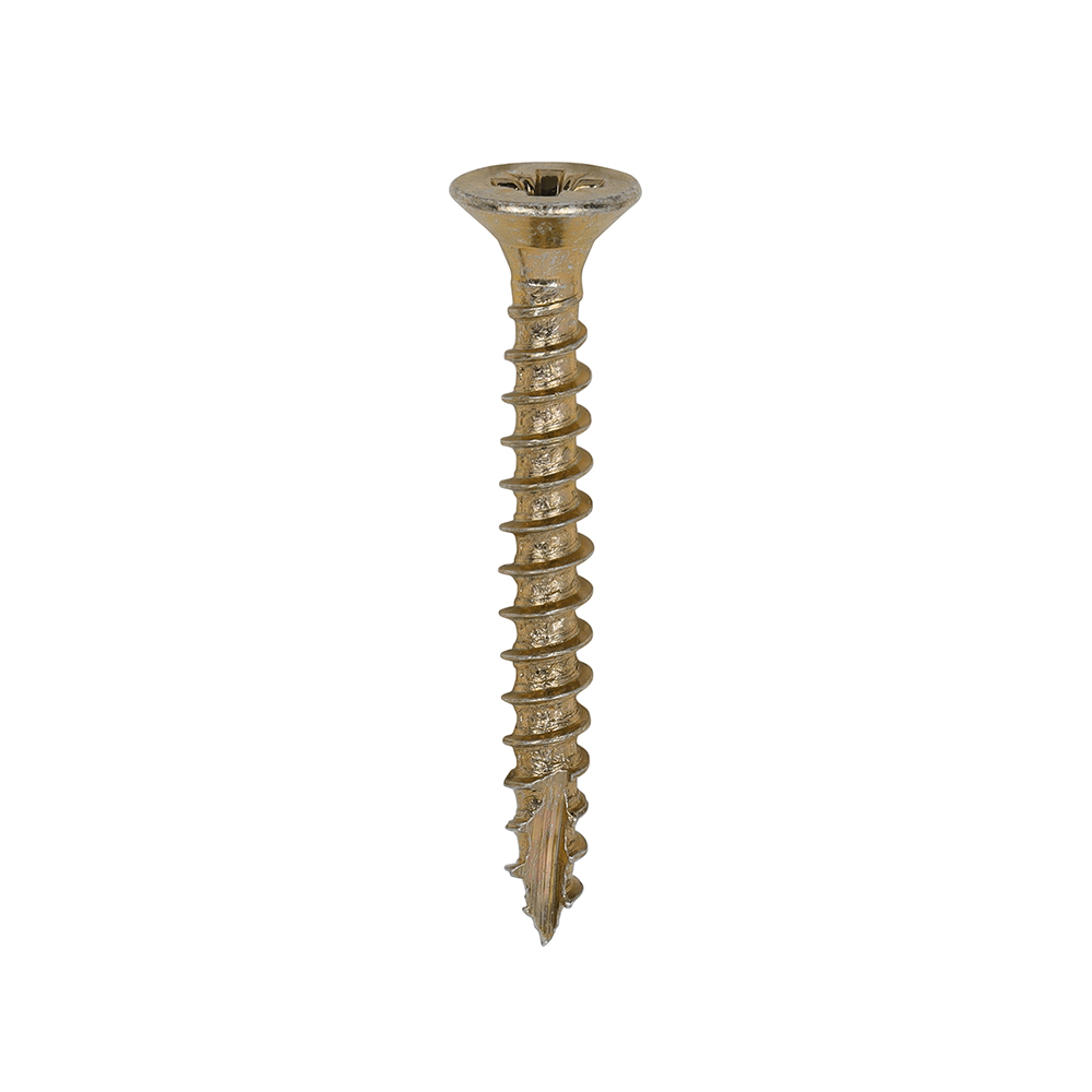 Classic Multi-Purpose Screws - PZ - Double Countersunk - Yellow - 3.0x25