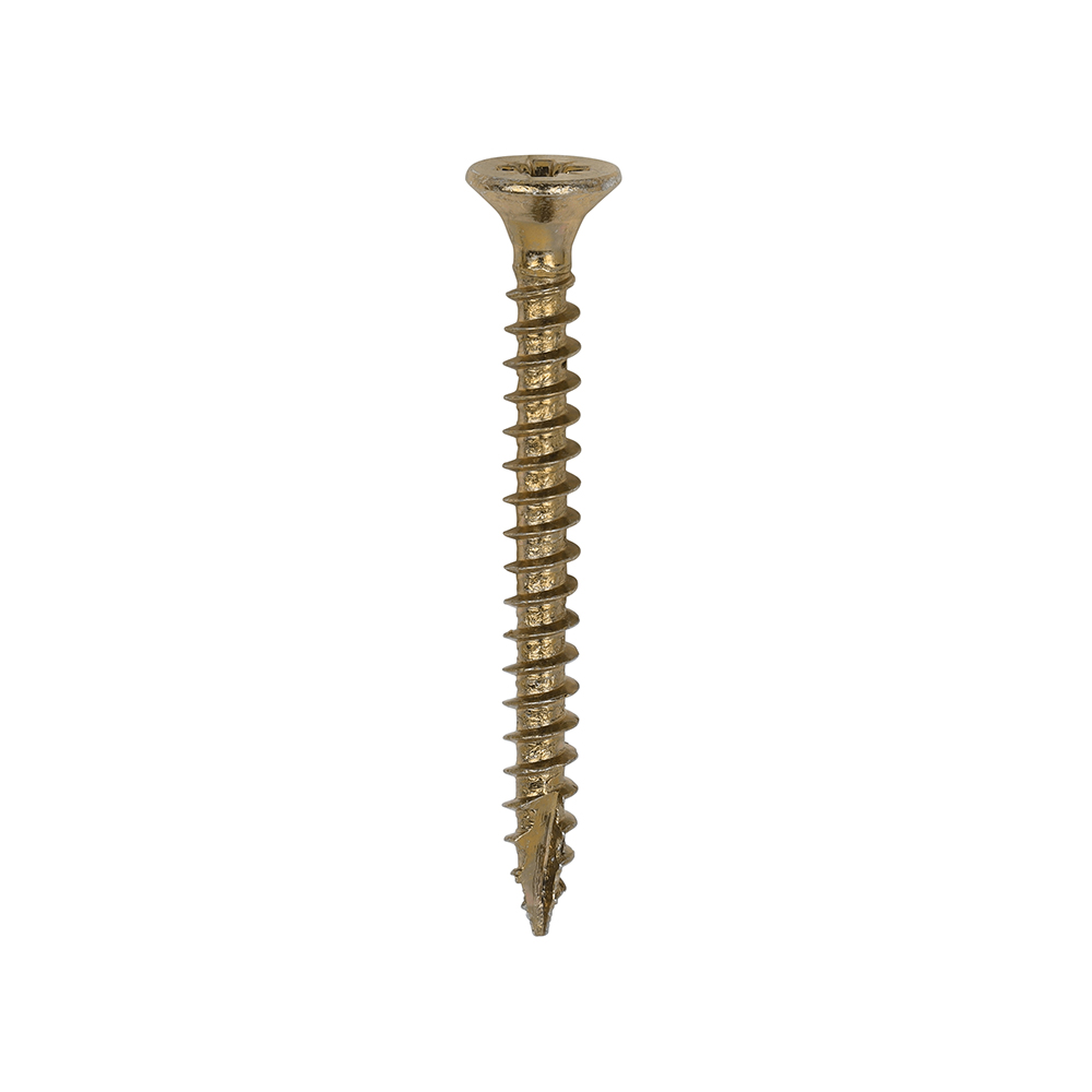 Classic Multi-Purpose Screws - PZ - Double Countersunk - Yellow - 3.0x30