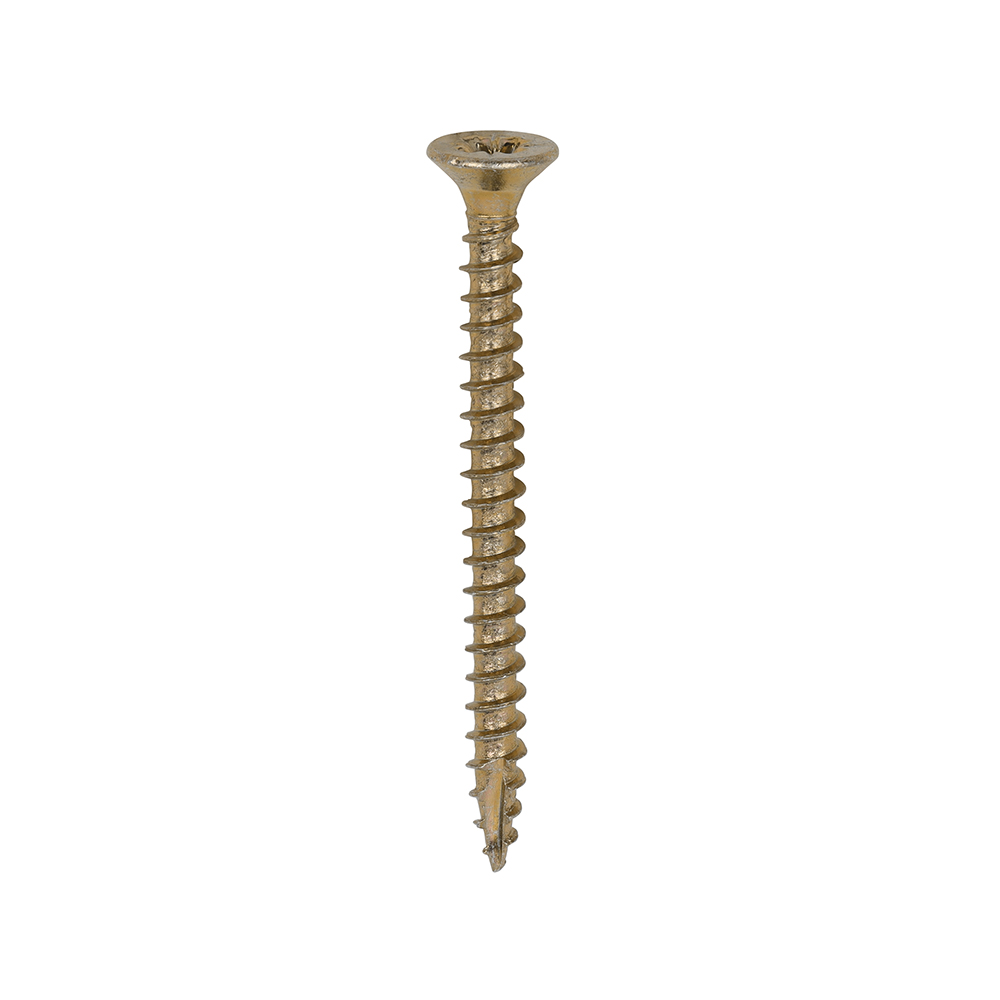 Classic Multi-Purpose Screws - PZ - Double Countersunk - Yellow - 3.0x35