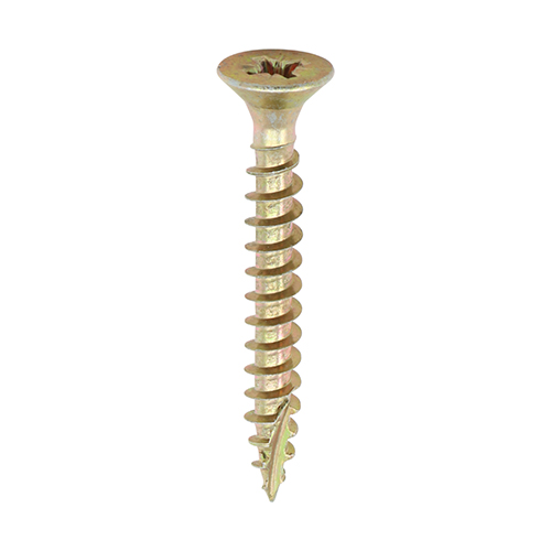 Classic Multi-Purpose Screws - PZ - Double Countersunk - Yellow - 3.0x40