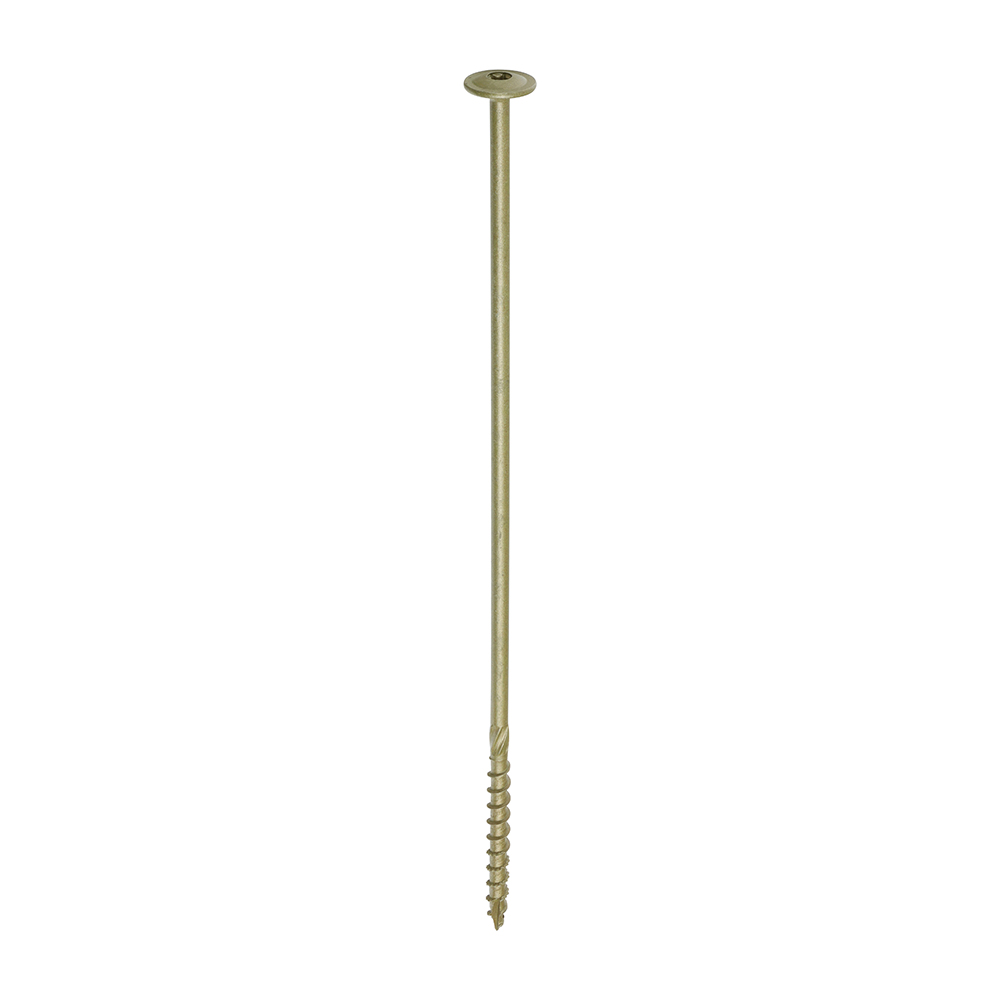 Timber Frame Construction & Landscaping Screws - Wafer - Exterior - Green Organic - 8.0x300